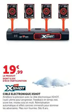 Hyper U Zuru xshot cible electronique offre