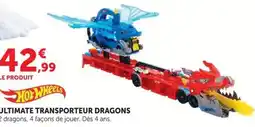 Hyper U Hot Wheels ULTIMATE TRANSPORTEUR DRAGONS offre
