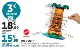 Hyper U MATTEL Games SOS OUISTITI offre