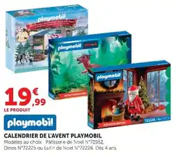 Hyper U Playmobil Calendrier de l'Avent offre