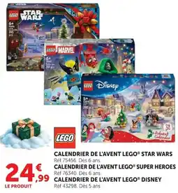 Hyper U LEGO CALENDRIER DE L'AVENT STAR WARS offre