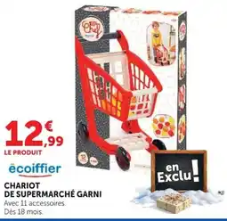 Hyper U ecoiffier CHARIOT DE SUPERMARCHÉ GARNI offre
