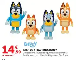 Hyper U BLUEY PACK DE 4 FIGURINES offre