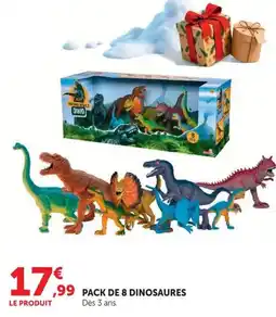 Hyper U Pack de 8 dinosaures offre