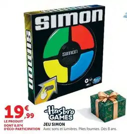 Hyper U Hasbro Games JEU SIMON offre