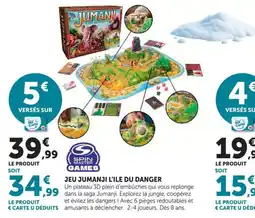 Hyper U SPIN MASTER GAMES JEU JUMANJI L'ILE DU DANGER offre