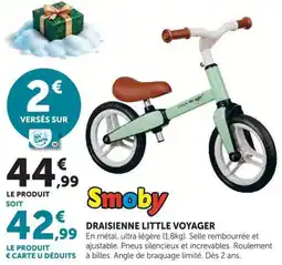 Hyper U Smoby draisienne little voyager offre