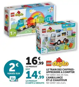 Hyper U LEGO duplo LE TRAIN DES CHIFFRES-APPRENDRE A COMPTER offre