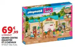 Hyper U Playmobil Grand Centre Equestre et 2 Chevaux offre