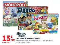 Hyper U Hasbro Games Jeu Junior offre