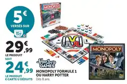 Hyper U Hasbro Games Monopoly offre