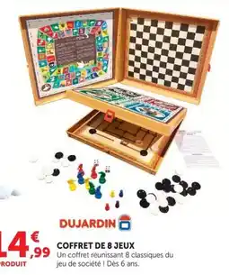 Hyper U DUJARDIN COFFRET DE 8 JEUX offre