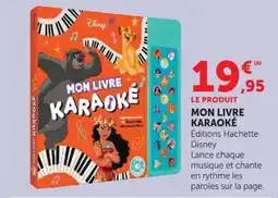 Hyper U Disney MON LIVRE KARAOKE offre