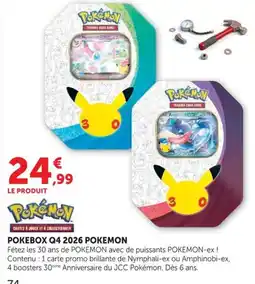 Hyper U Pokémon pokebox q4 2026 offre