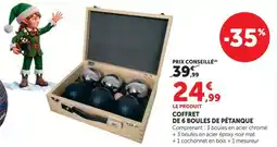 Hyper U COFFRET DE 6 BOULES DE PÉTANQUE offre