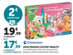 Hyper U Clementoni Mon Premier Coffret Beauté offre