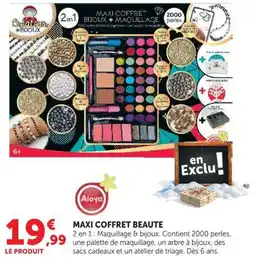 Hyper U Aloya MAXI COFFRET BEAUTE offre