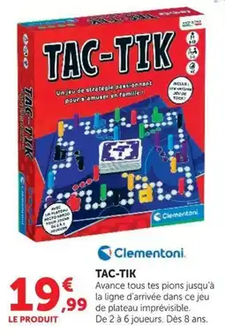 Hyper U Clementoni tac-tik offre