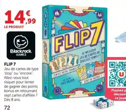 Hyper U Blackrock Games FLIP 7 offre