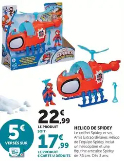 Hyper U SPIDEY Helico de Spidey offre