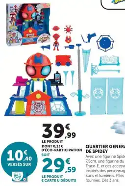 Hyper U SPIDER-MAN Quartier Général de Spidey offre