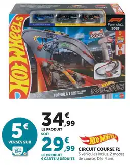 Hyper U Hot Wheels Circuit Course F1 offre