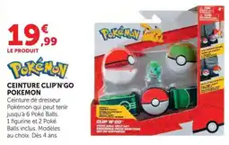 Hyper U Pokémon CEINTURE CLIP'N'GO POKÉMON offre
