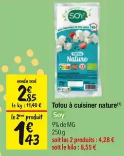Les Comptoirs de la Bio Soy Tofou à cuisiner nature offre