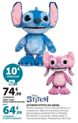 Hyper U Disney Stitch Ultimate Stitch ou Angel offre