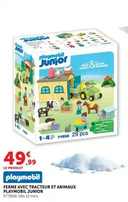 Hyper U Playmobil Ferme avec tracteur et animaux offre