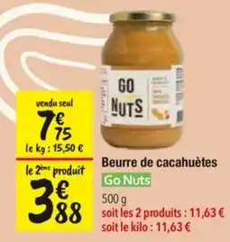 Les Comptoirs de la Bio Go Nuts Beurre de cacahuètes offre