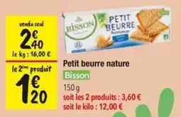 Les Comptoirs de la Bio Bisson Petit beurre nature offre