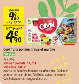Les Comptoirs de la Bio Cool fruits pomme, fraise et myrtille offre