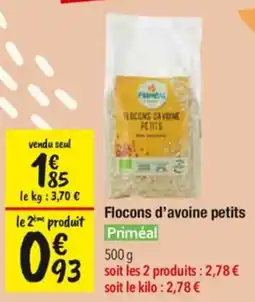 Les Comptoirs de la Bio Priméal Flocons d'avoine petits offre
