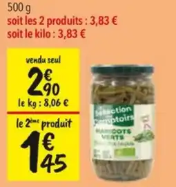 Les Comptoirs de la Bio Sélection Pomptoirs Haricots Verts offre