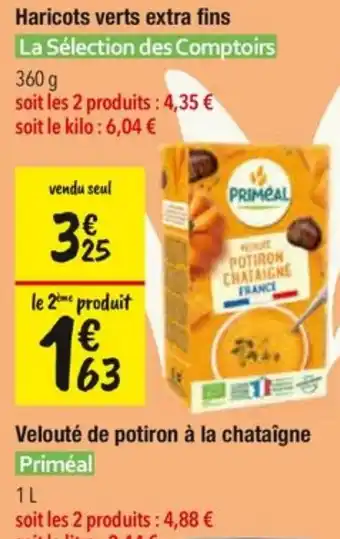 Priméal Velouté de potiron à la chataigne