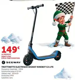 Hyper U Segway trottinette electrique segway ninebot c2 lite offre