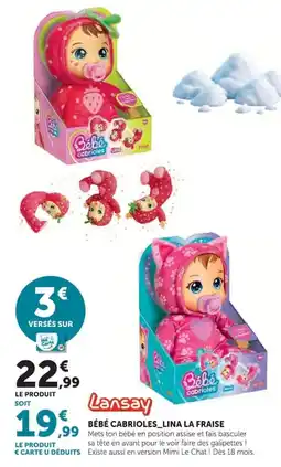 Hyper U Bébé Cabrioles_Lina La Fraise offre