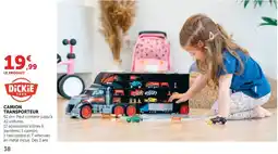Hyper U DICKIE TOYS CAMION TRANSPORTEUR offre