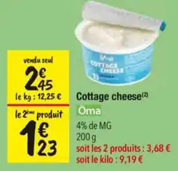Les Comptoirs de la Bio Öma Cottage cheese offre