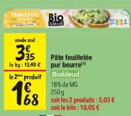 Les Comptoirs de la Bio Biobleud Pâte feuilletée pur beurre offre