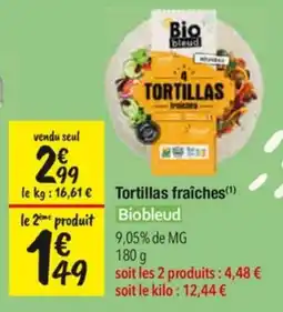 Les Comptoirs de la Bio Biobleud Tortillas fraîches offre