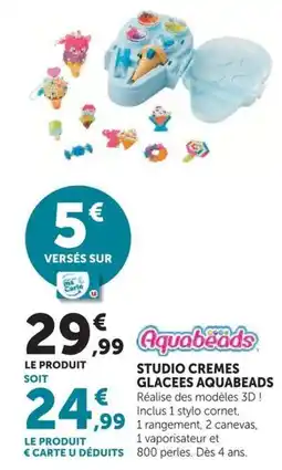 Hyper U Aquabeads Studio Cremes Glacees offre