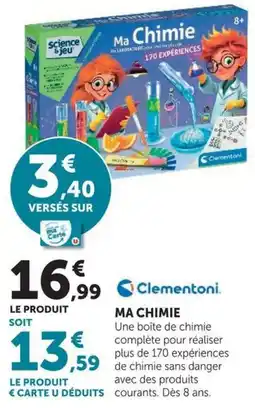 Hyper U Clementoni Ma Chimie offre