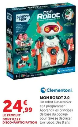 Hyper U Clementoni MON ROBOT 2.0 offre