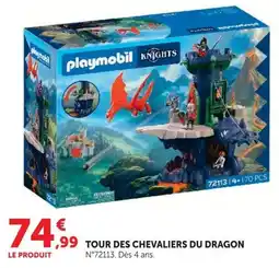 Hyper U Playmobil Tour des Chevaliers du Dragon offre
