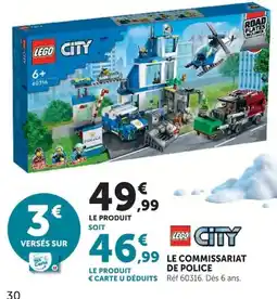 Hyper U LEGO CITY LE COMMISSARIAT DE POLICE offre