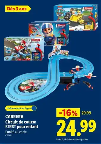 CARRERA Circuit de course FIRST pour enfant