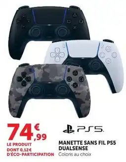 Hyper U PS5 MANETTE SANS FIL DUALSENSE offre
