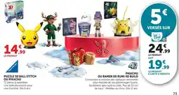 Hyper U Ravensburger PUZZLE 3D BALL STITCH OU PIKACHU offre